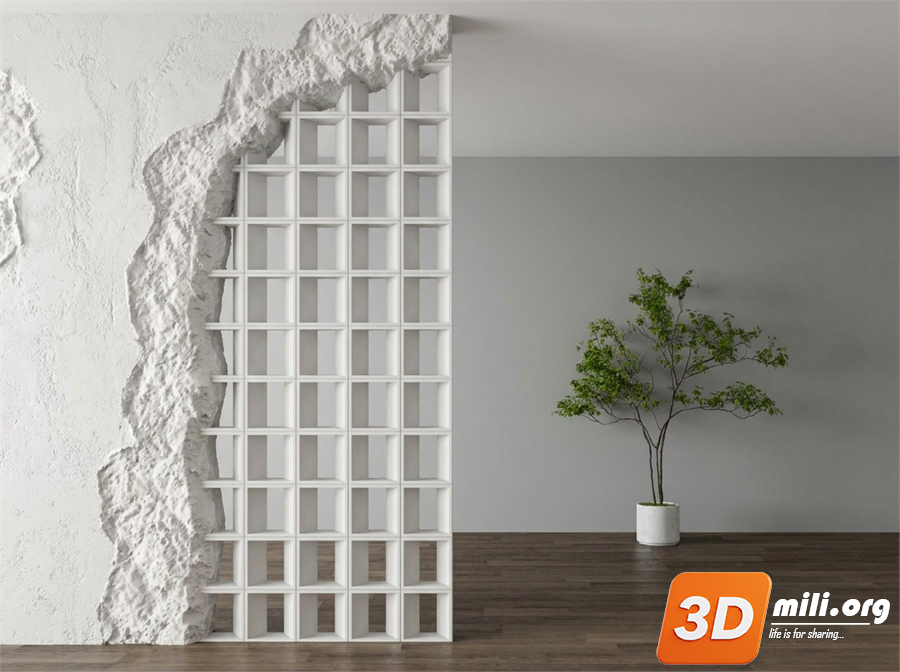 Folding screen Skp Files 